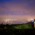 Vedere de pe dealul Tibidabo, noaptea