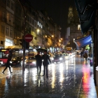 Rua dos Clérigos - noaptea pe ploaie