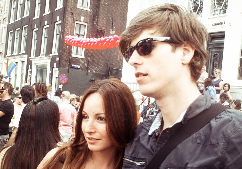 August 2009 - Eu și prietenul meu din Olanda la Gay Pride