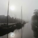 O dimineață cețoasă în Den Helder
