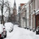 Prima zăpadă în Alkmaar
